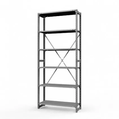 Стеллаж металлический ТСУ Универсал, 3000x760x500 мм. Полки: метал. усил. 6 шт.
