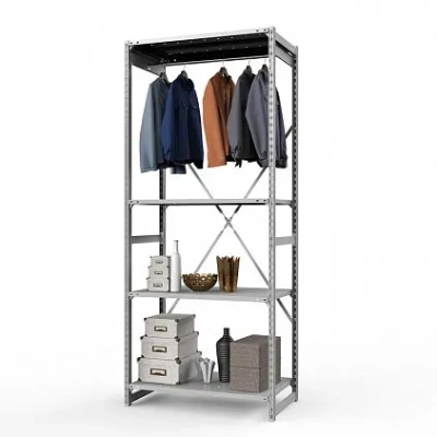 Стеллаж металлический ТСУ Универсал, 2500x1060x500 мм.Штанги: 1шт. Полки: метал. усил. перф. 4 шт.