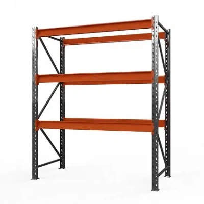 Стеллаж металлический Оптима, 2500x2500x785 мм. Полки: 3 шт. без настила